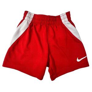 Nike Kids Red & White Athletic Shorts Size 24M